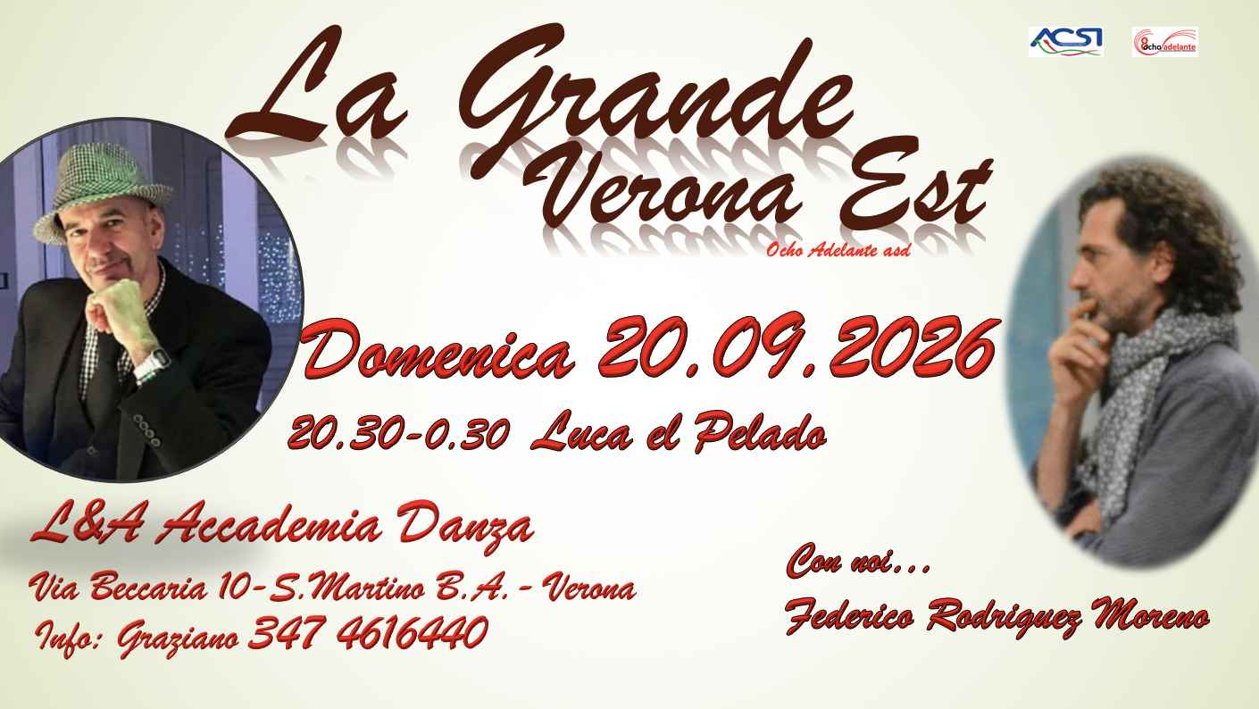 La Grande Verona Est, con Luca el Pelado presso L&a Danza - Ospite Federico Rodriguez Moreno
