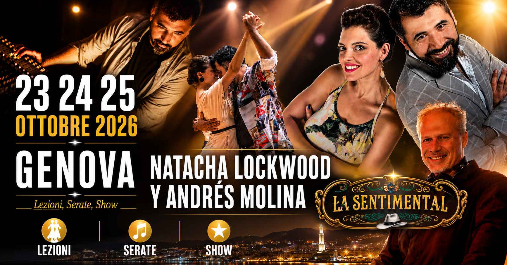 Milonga Stage e Show con Natacha Lockwood y Andrés Molina