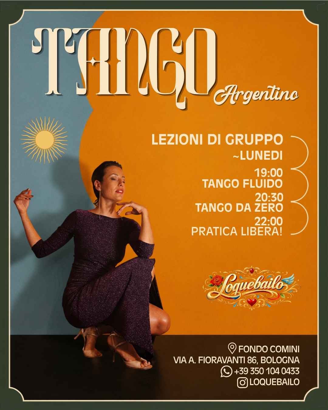 Practica Libre - Festa d'inizio della stagione! - Tango Argentino con Natalia Romero