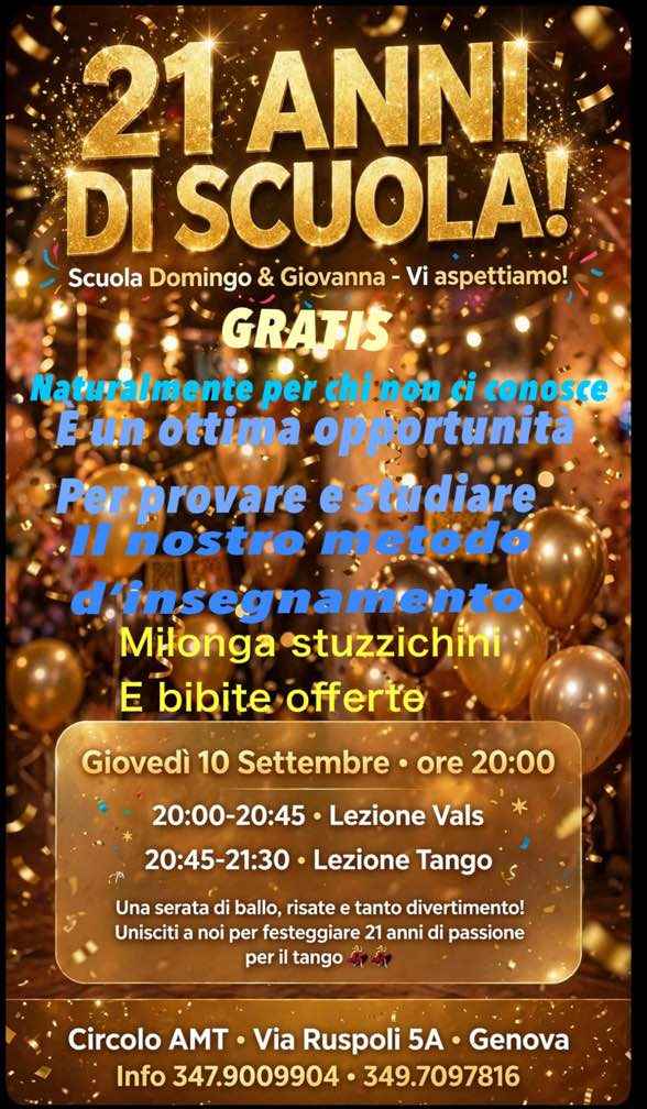 Festeggiamo 21 anni di scuola