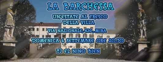 La Barchessa. Tj El Niño Bien se piove sala interna