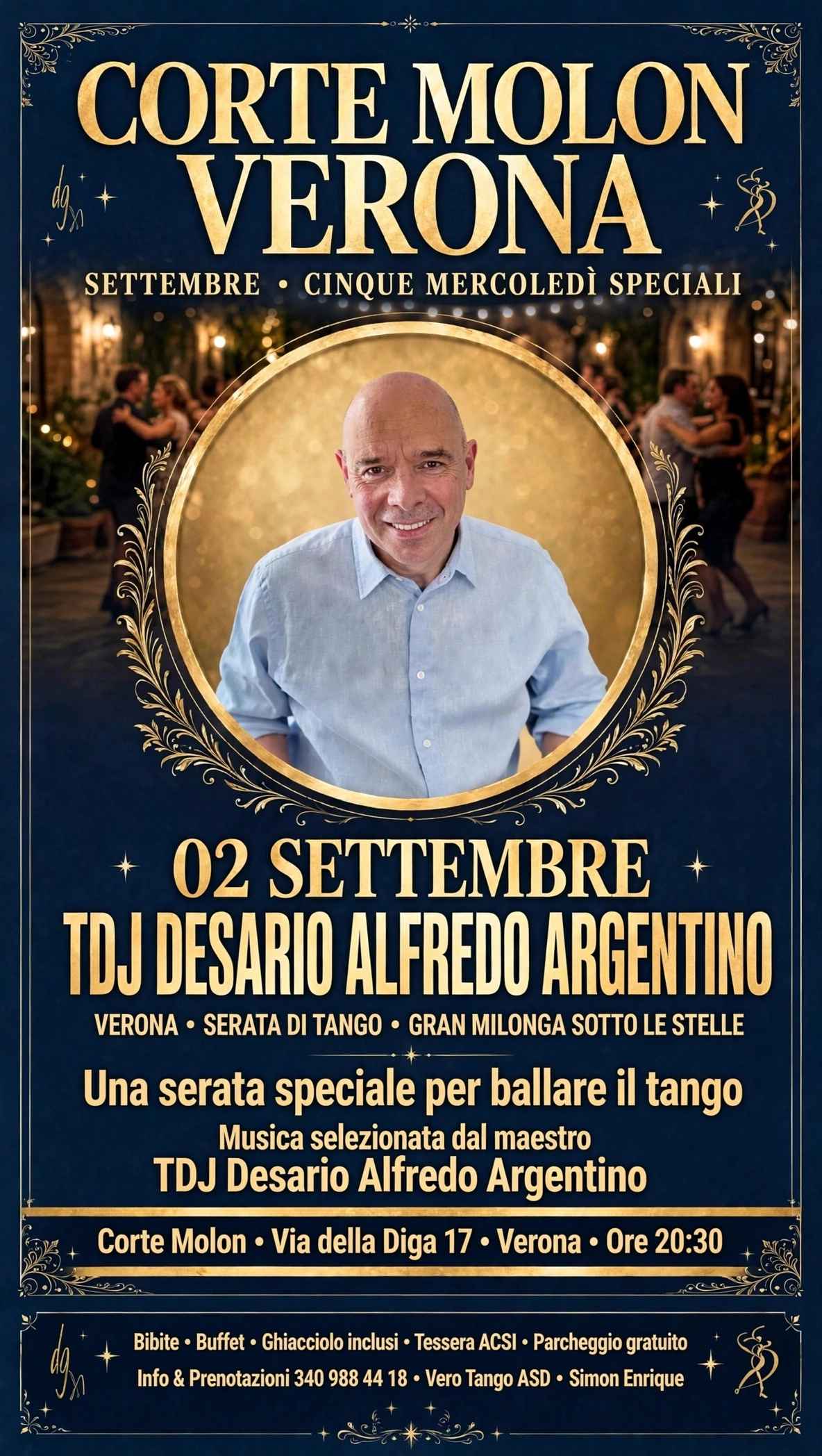 Gran Milonga Sotto Le Stelle Corte Molon Tdj Monzani Giorgio di Bergamo