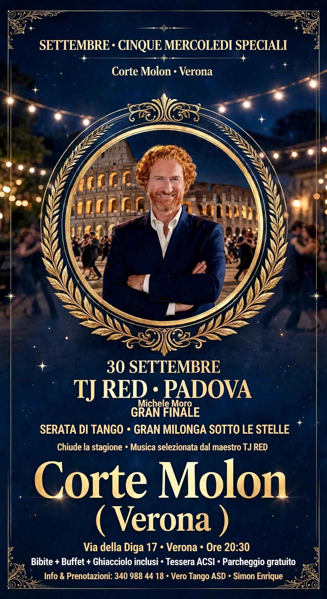 Gran Milonga Sotto Le Stelle Corte Molon con Tdj Nocs Ross Rossella da Mantova