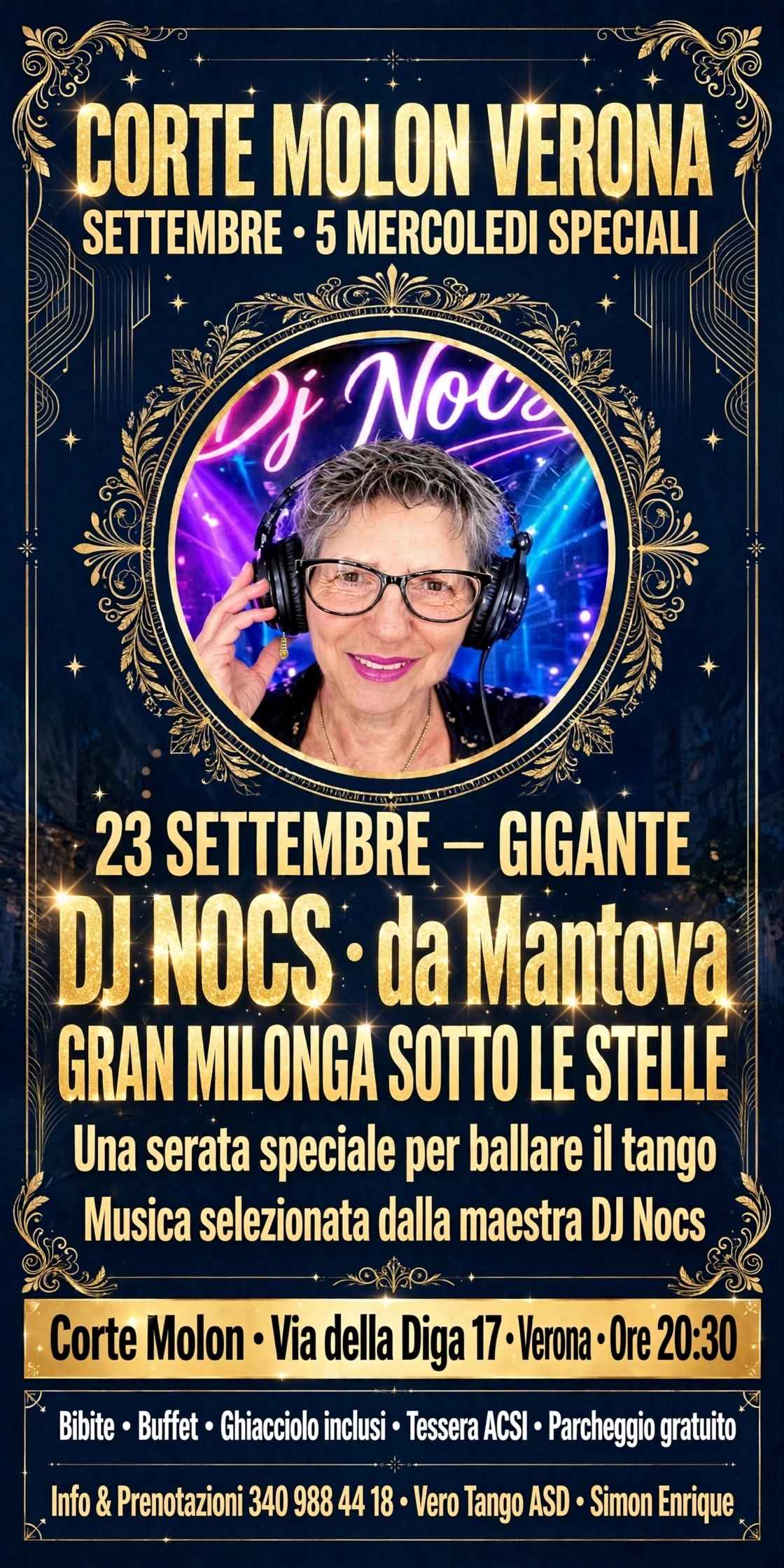 Gran Milonga Sotto Le Stelle Corte Molon con Tdj Nocs Ross Rossella da Mantova