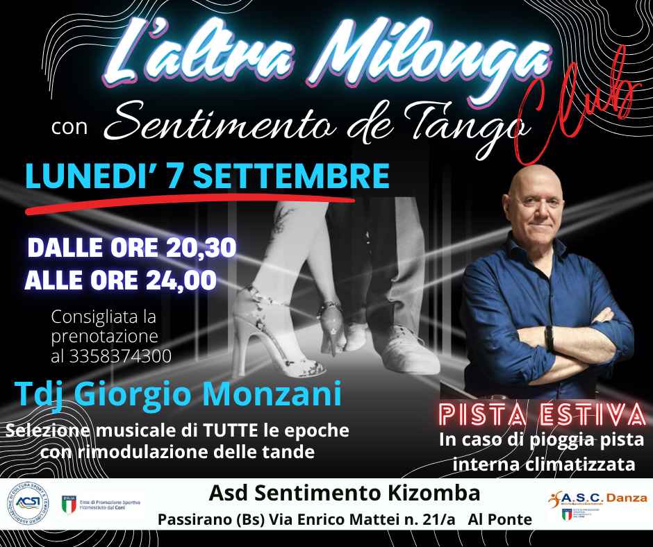 L'altra Milonga Club Con Sentimento De Tango Tdj Giorgio Monzani. Pista esterna