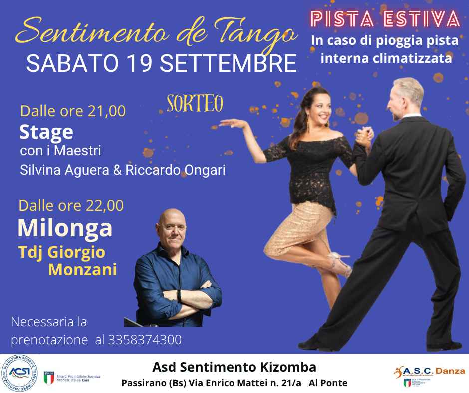 Milonga Estiva Sentimento De Tango con Tdj Giorgio Monzani