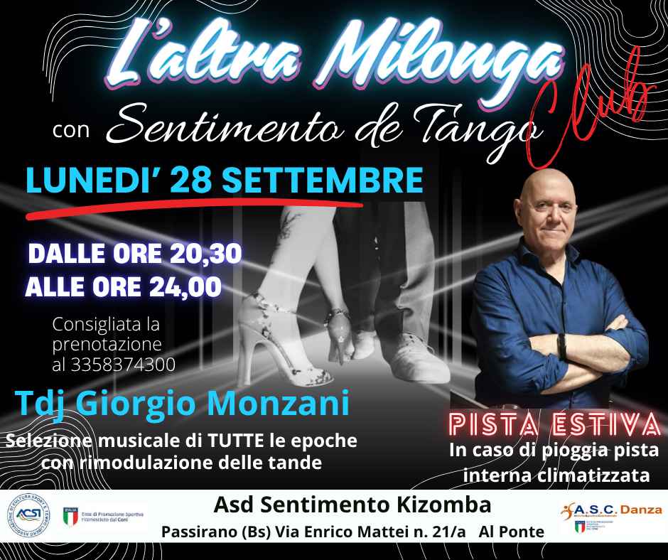 L'altra Milonga Club Con Sentimento De Tango Tdj Giorgio Monzani. Pista esterna