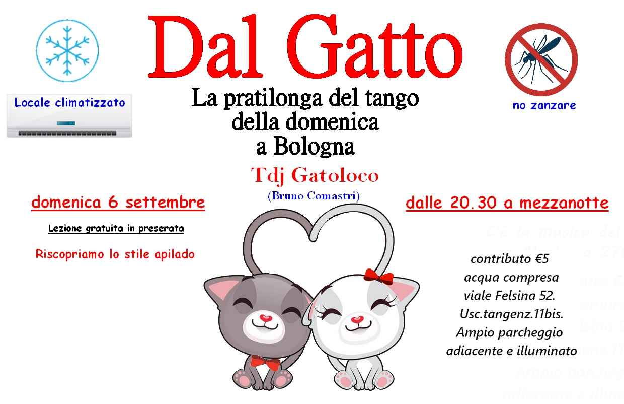 Dal Gatto Pratica: lez. free in preserata: Riscopriamo lo stile apilado. by B. Com.