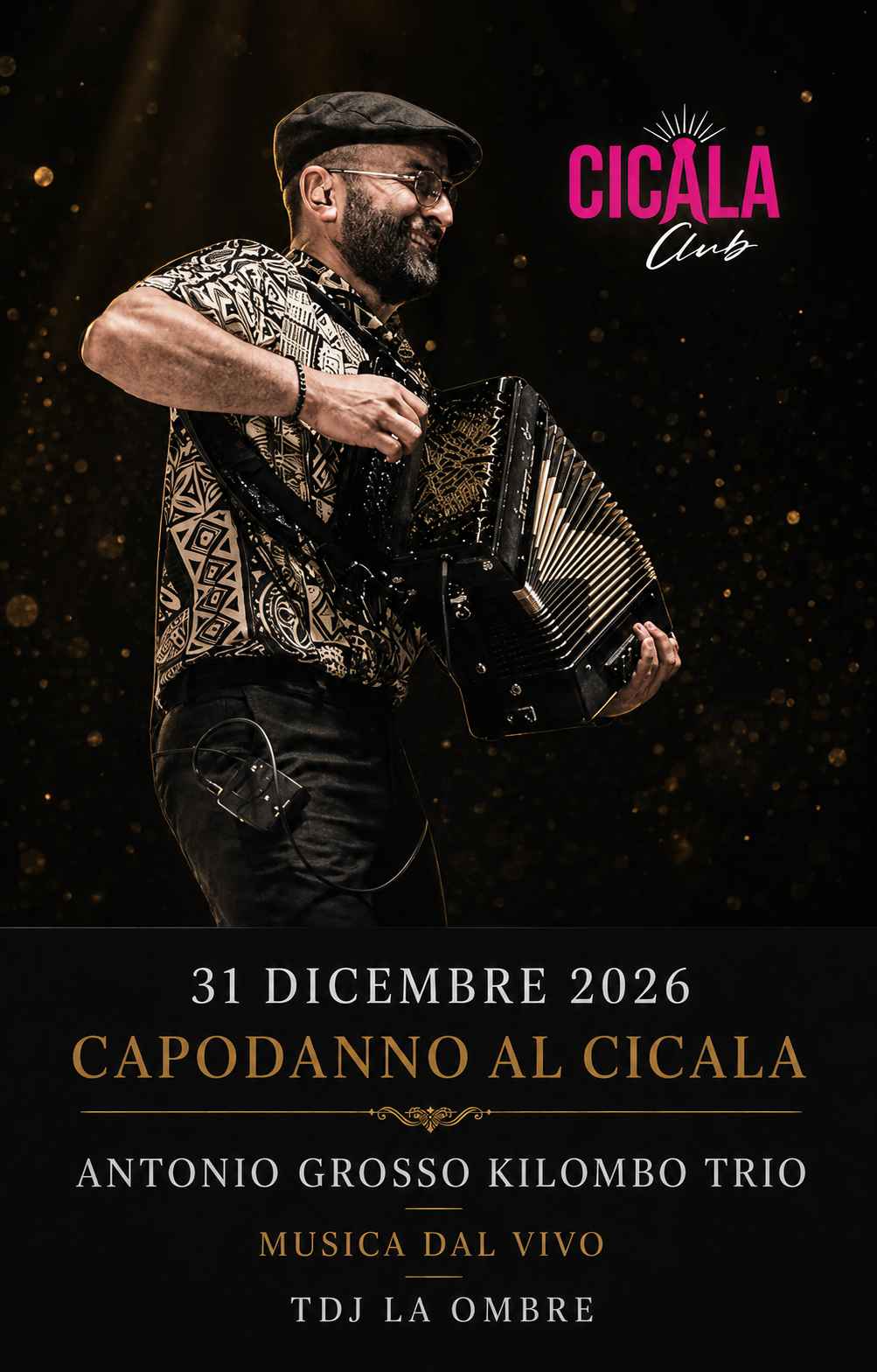 Capodanno con Antonio Grosso Kilombo Trio al Cicala Club