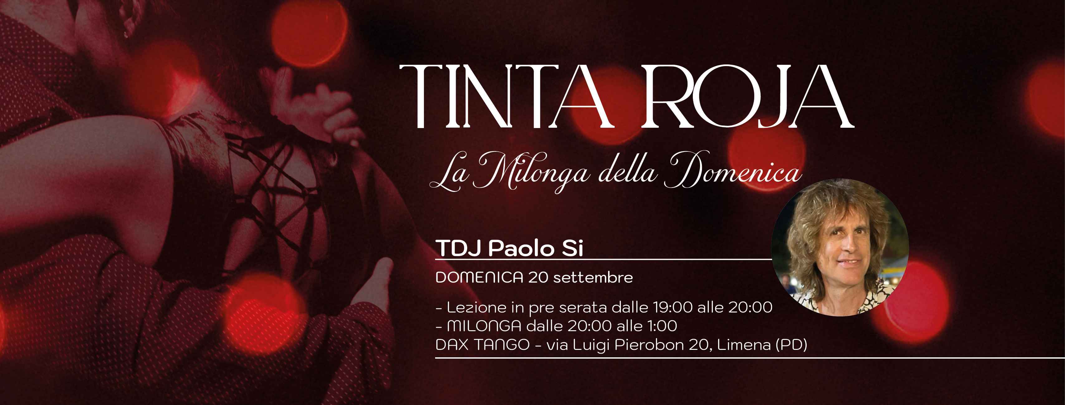 Milonga Tinta Roja - Tdj Paolo Si - pizza e prima consumazione incluse!