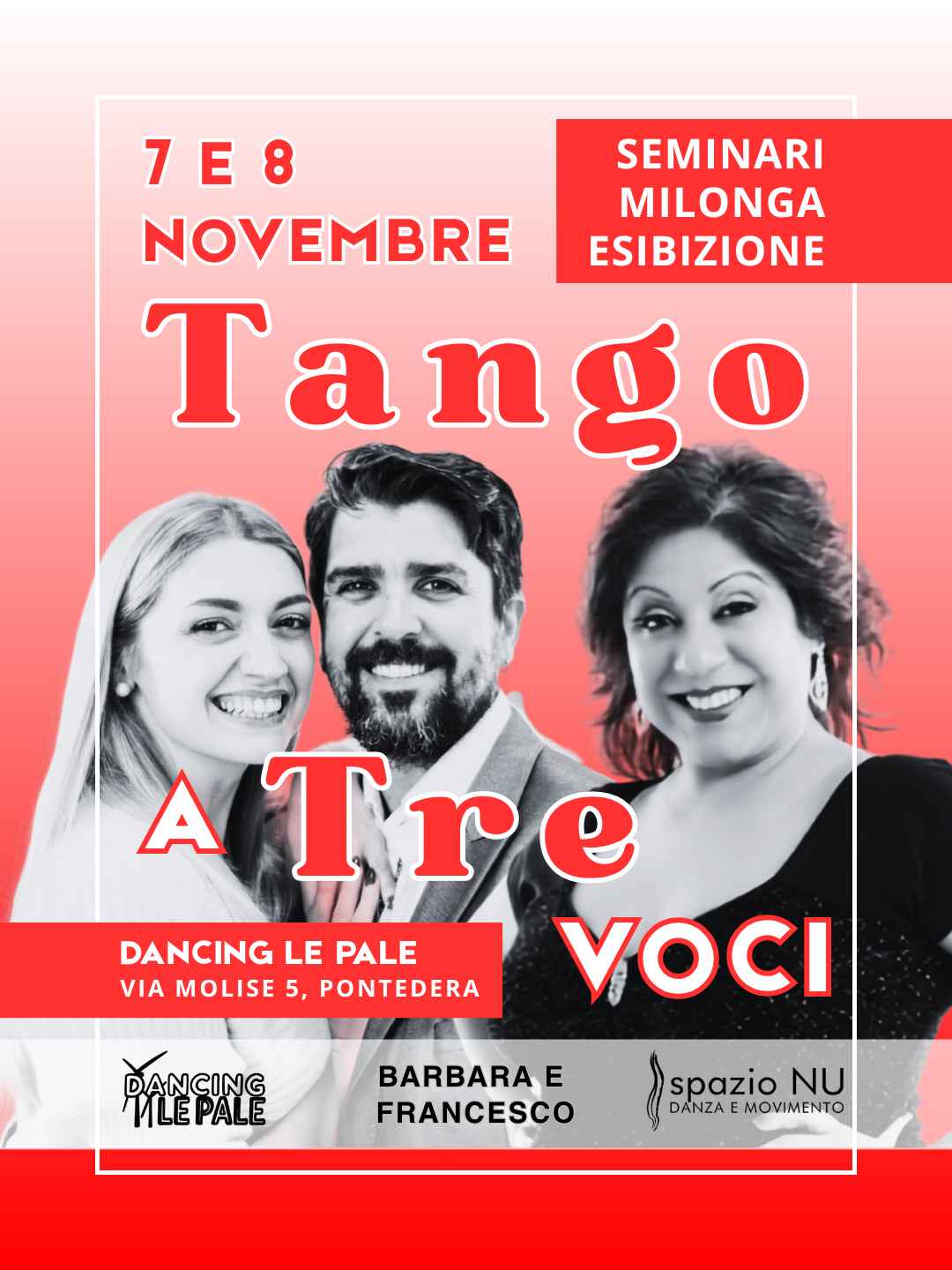 Tango a Tre voci - Seminario e Milonga con esibizione