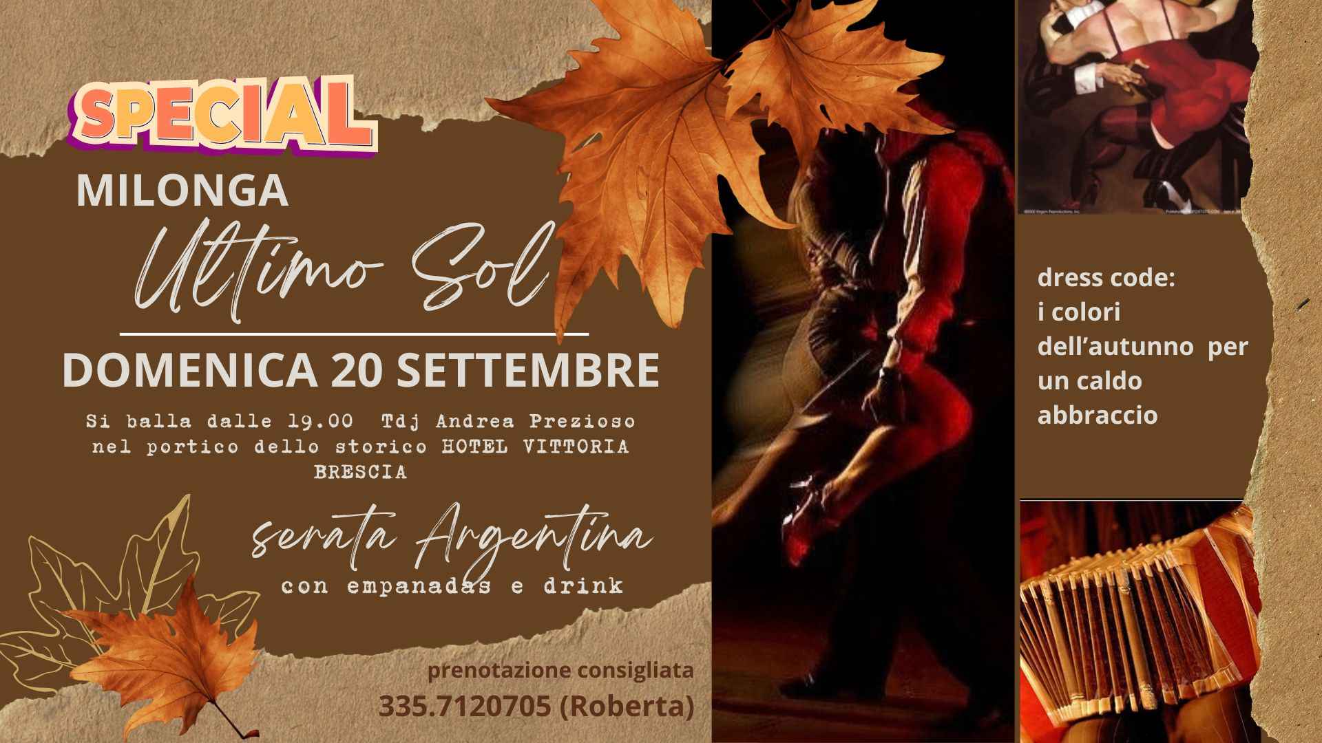 Evento speciale " Ultimo Sol " con Tdj Andrea Prezioso