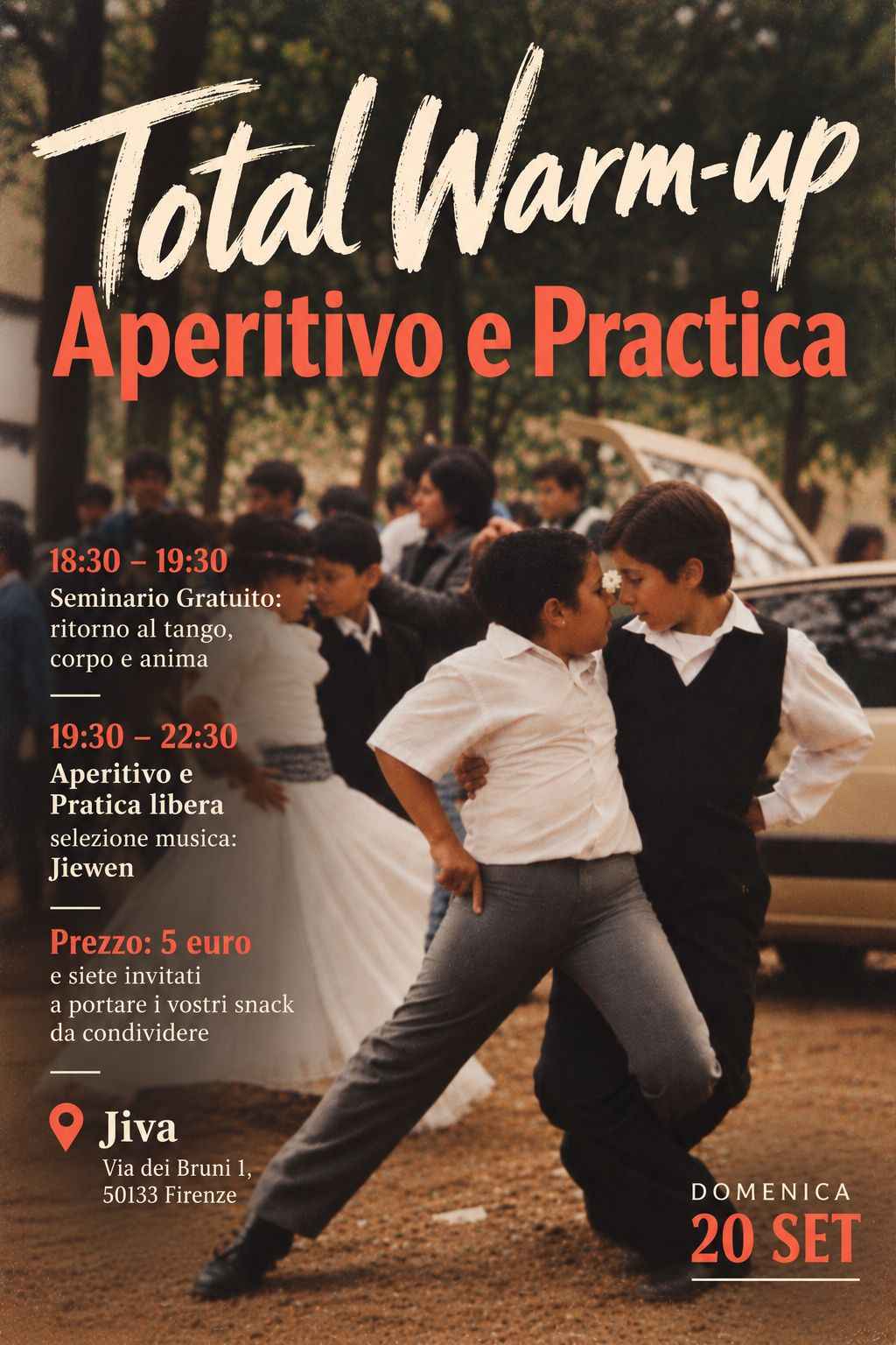 Aperitivo e Practica Total Warm-up! con Stage Gratuita