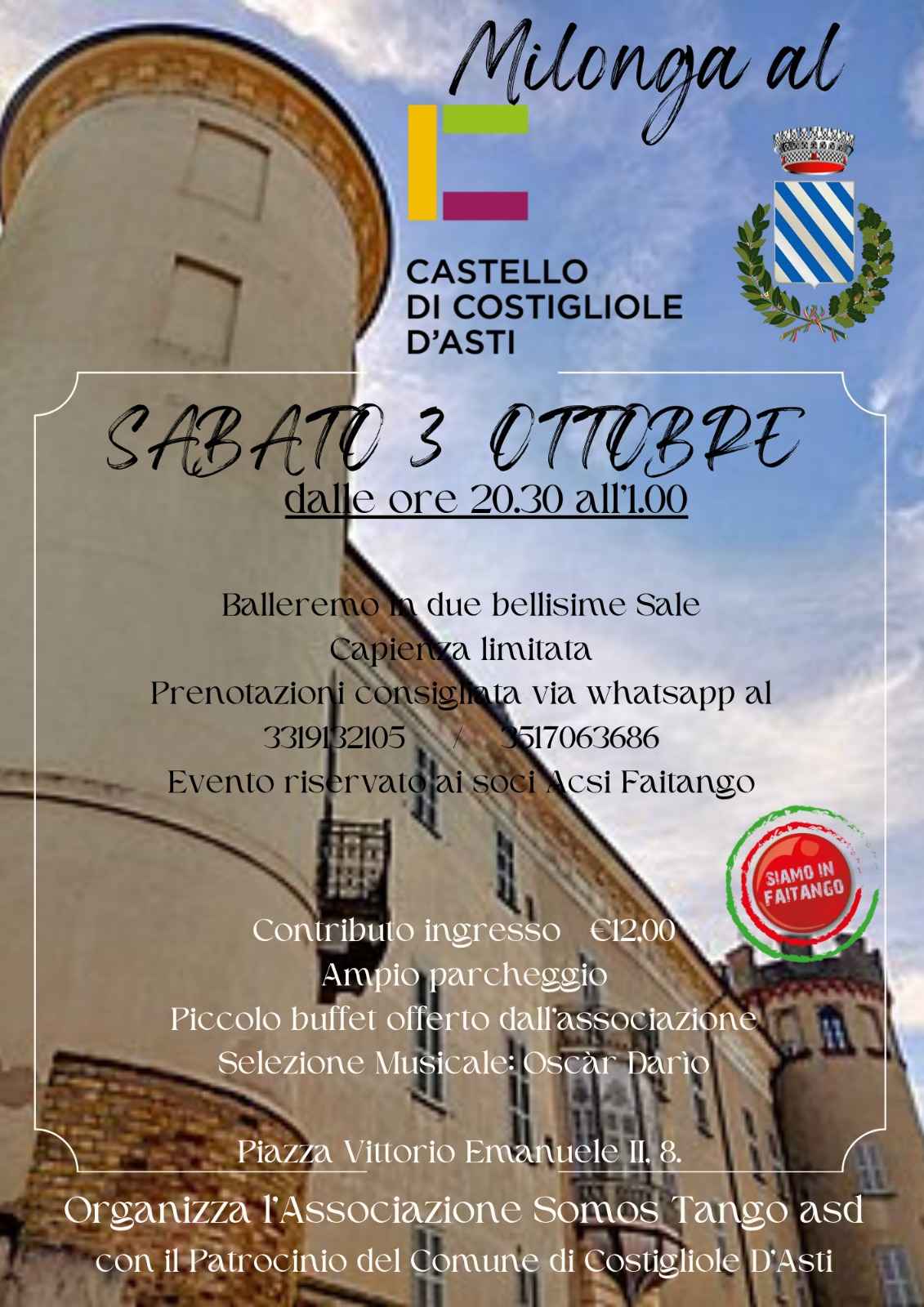 Milonga al Castello Di Costigliole D'asti