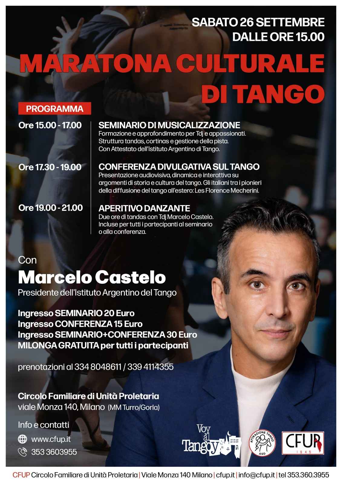 Voy al Tangoy - Conferenza sul Tango con Marcelo Castelo