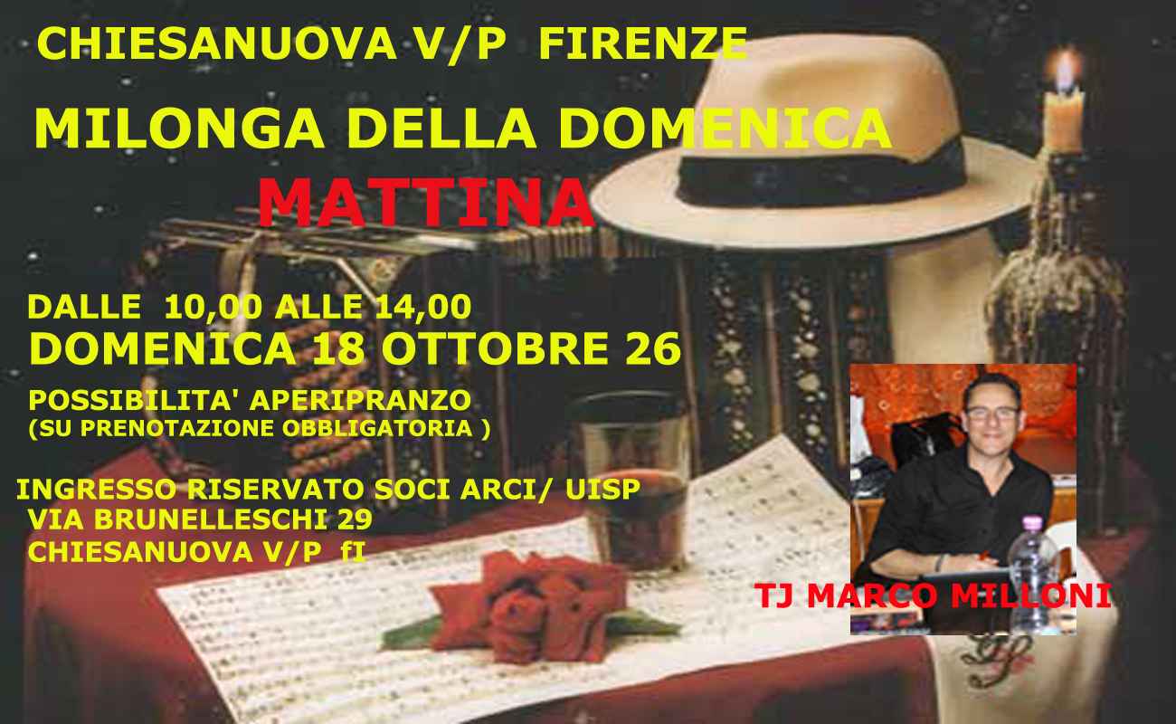Milonga di Chiesanuova della Domenica mattina