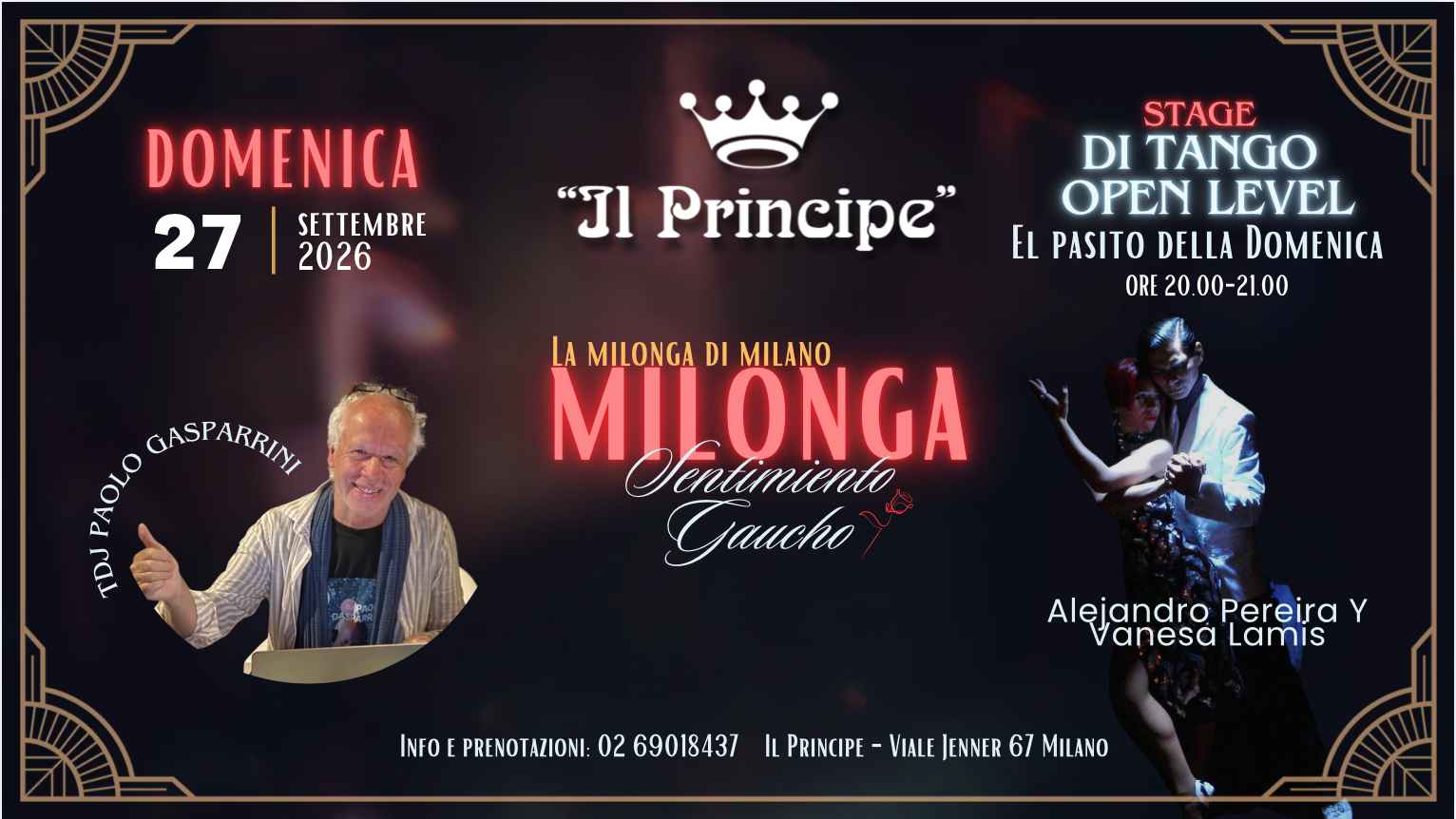Il Principe - Milonga Sentimiento Gaucho - Stage Pereira Y Lamis - Tdj Paolo Gasparrini