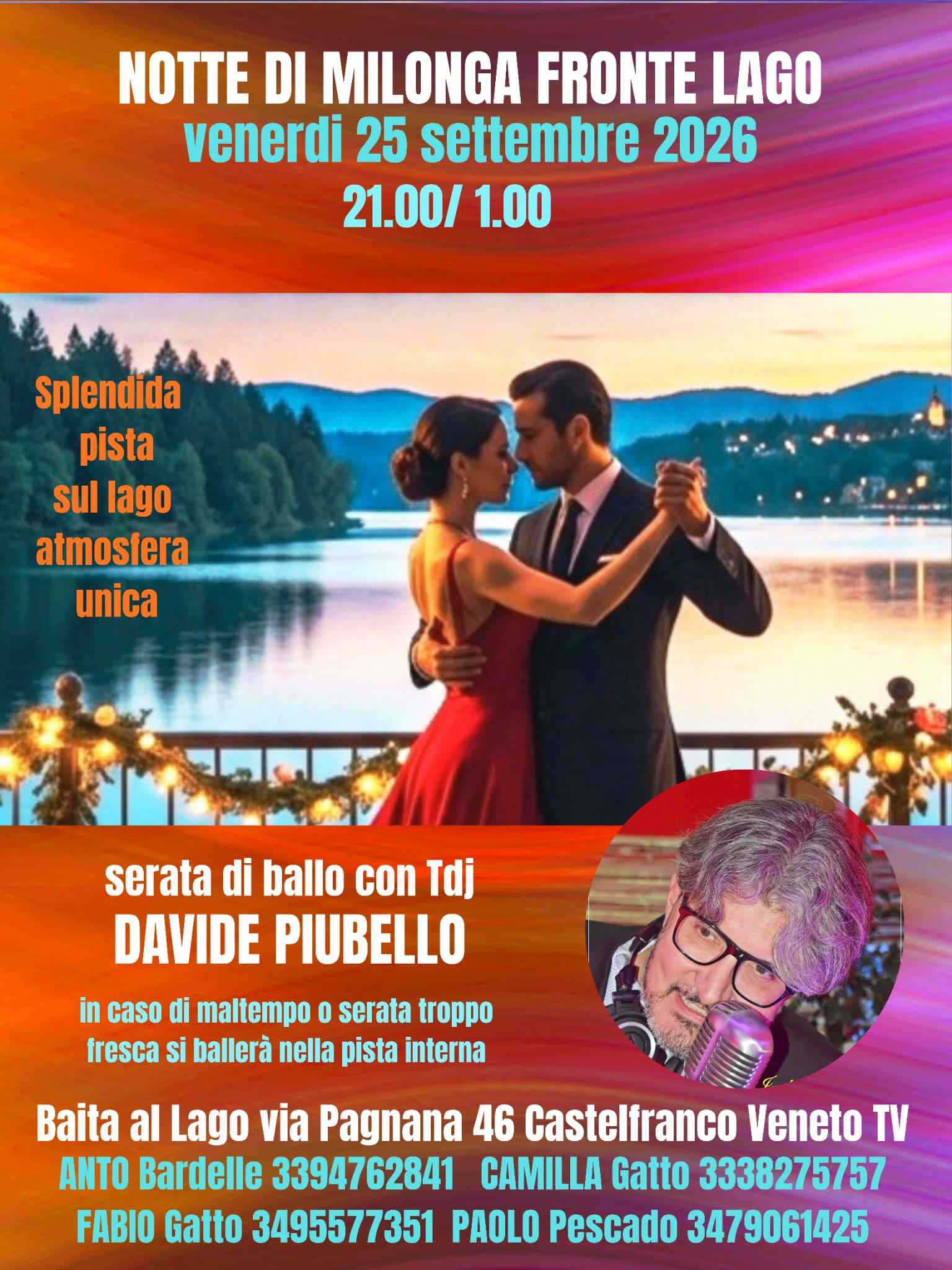 Milonga Baita al Lago: serata di ballo con Tdj Davide Piubello
