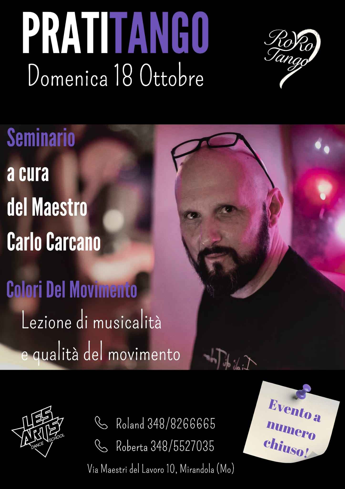 Pratitango a Mirandola - Seminario con il Maestro Carlo Carcano!