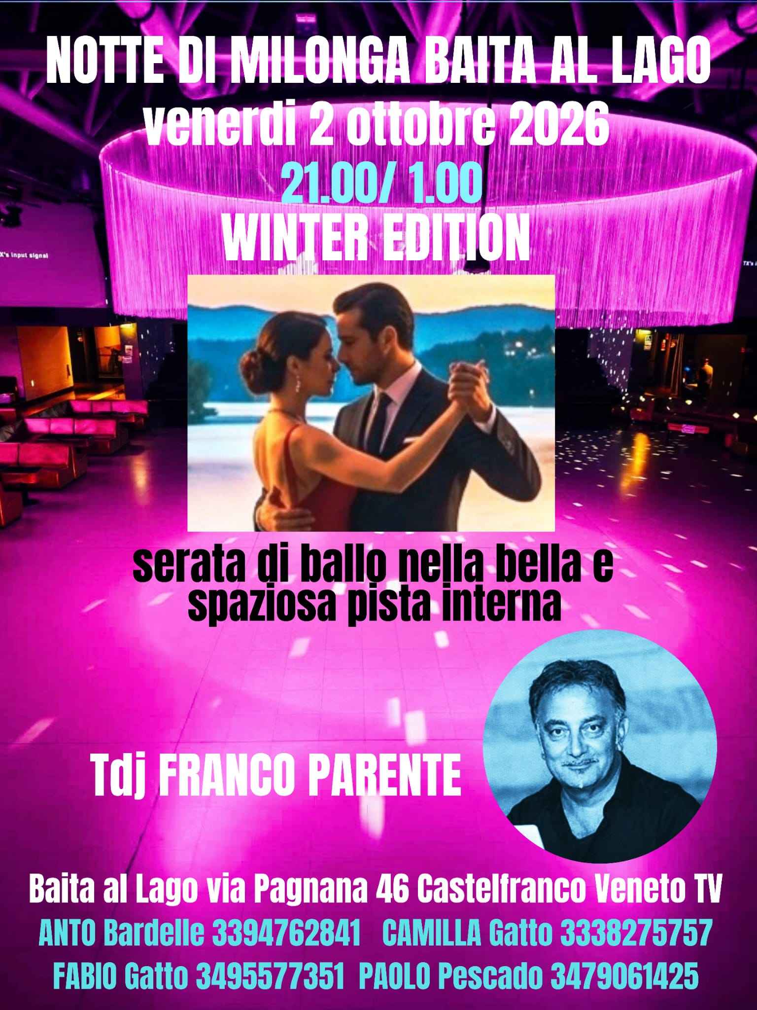 Notte di Milonga Fronte lago -winter edition - Tdj Franco Parente