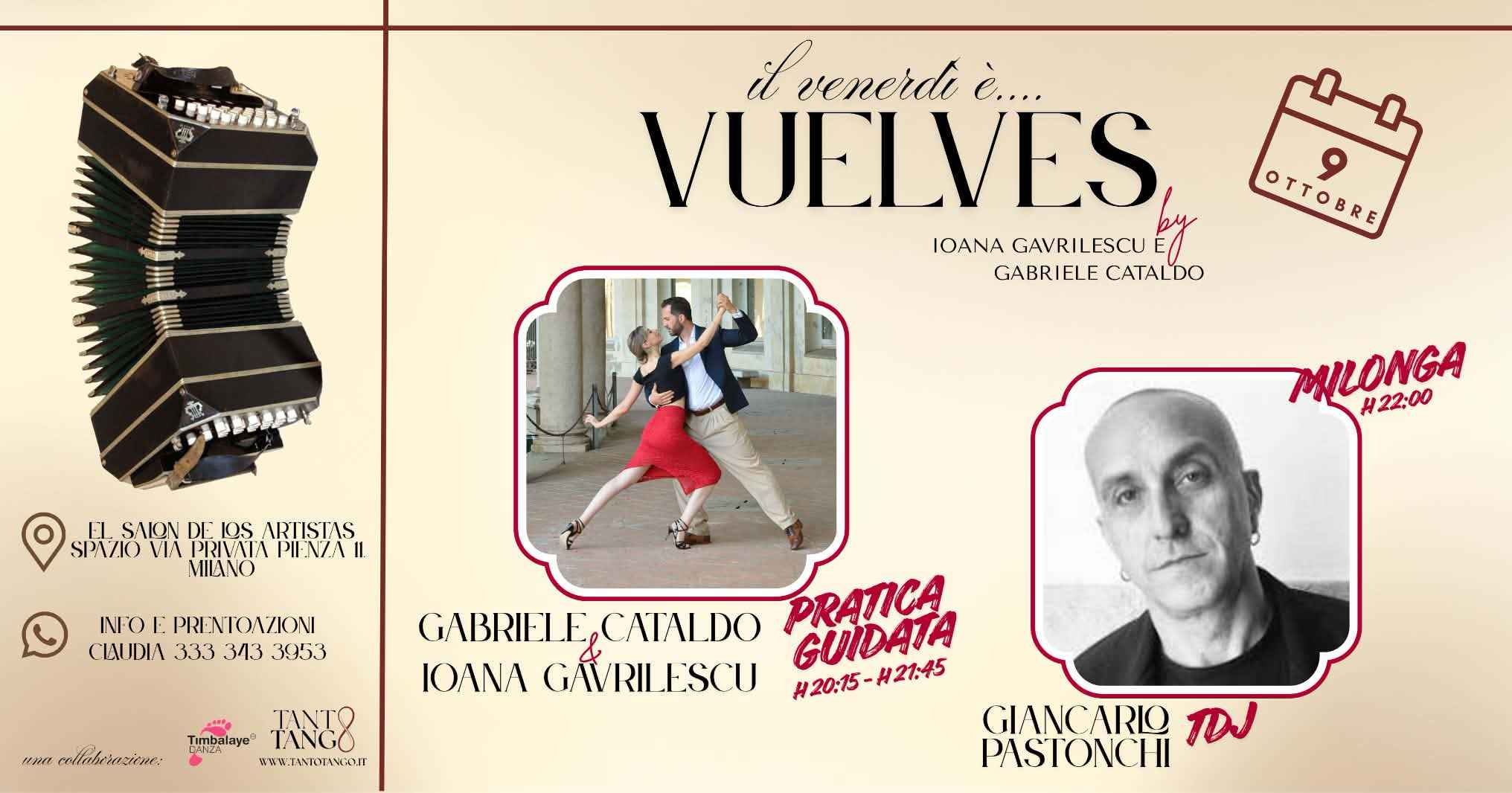Il Venerdì è Vuelves Milonga Tdj Pastonchi pratica assistita in pre serata