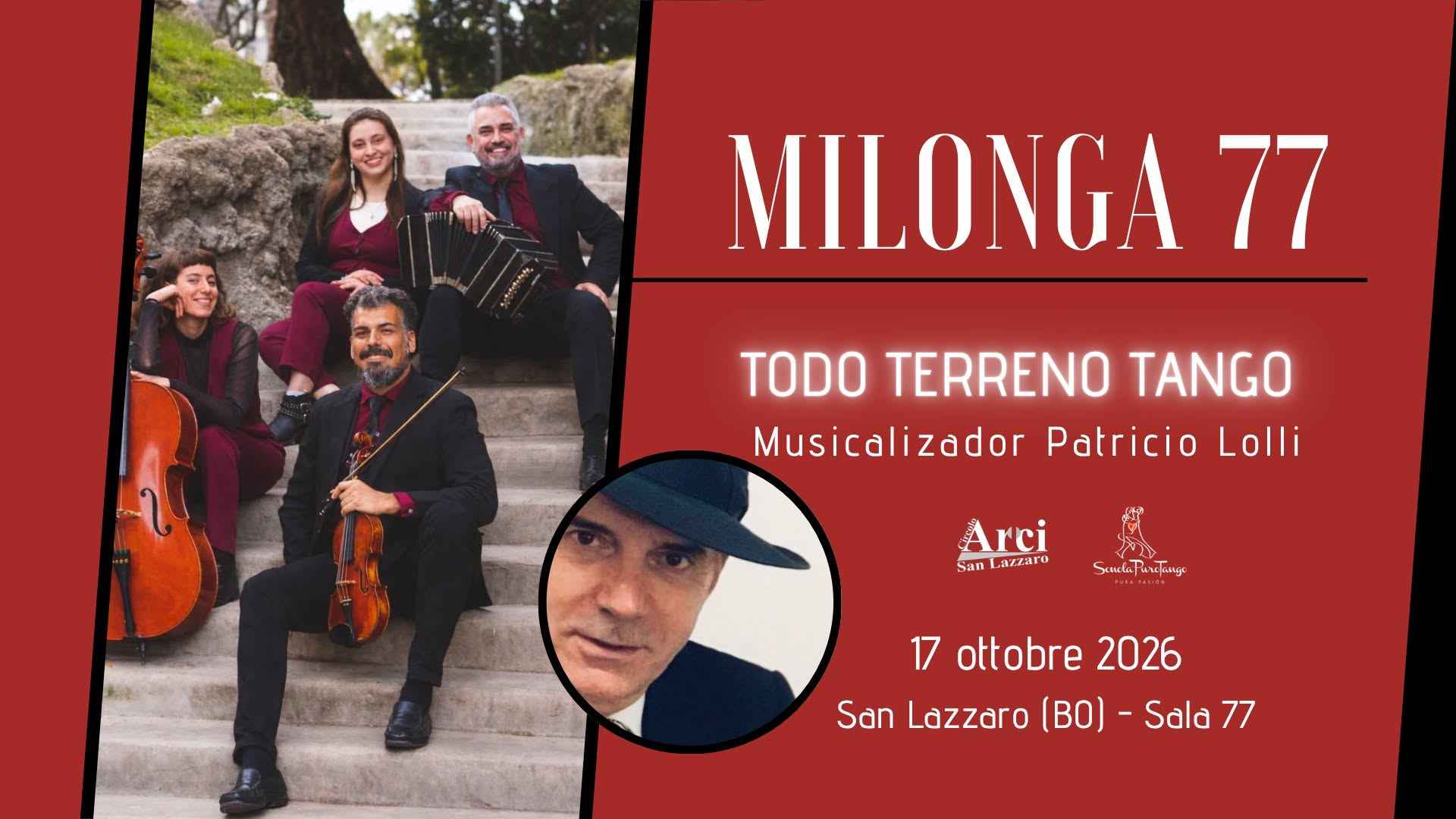 Milonga 77 presenta _todo Terreno Tango e musicalizador Patricio Lolli