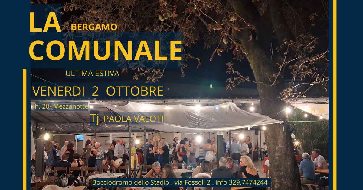Milonga La Comunale - Ultima estiva - Tj Paola Valoti