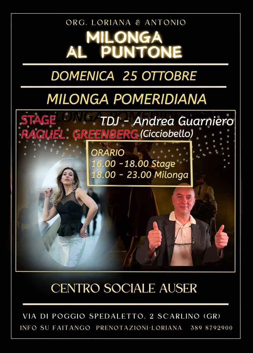 Milonga Pomeridiana Al Puntone Con Stage In Pre-serata