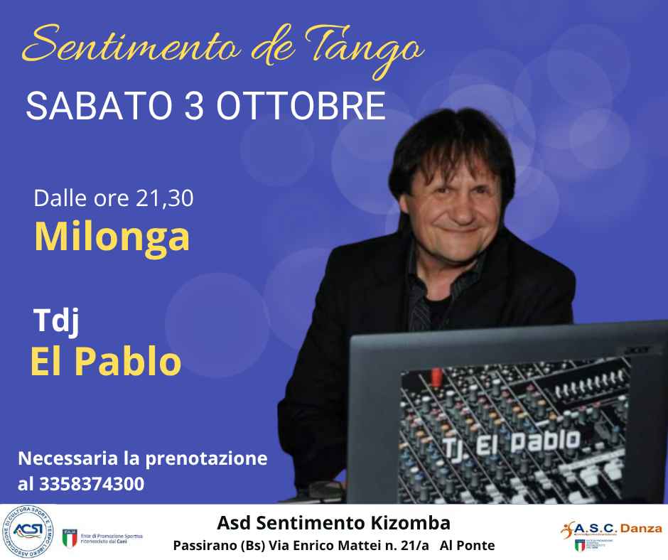 Milonga Sentimento De Tango con Tdj El Pablo