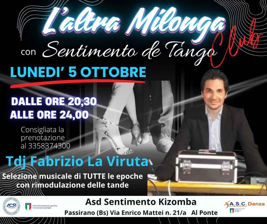 L'altra Milonga Club Con Sentimento De Tango Tdj Fabrizio La Viruta.