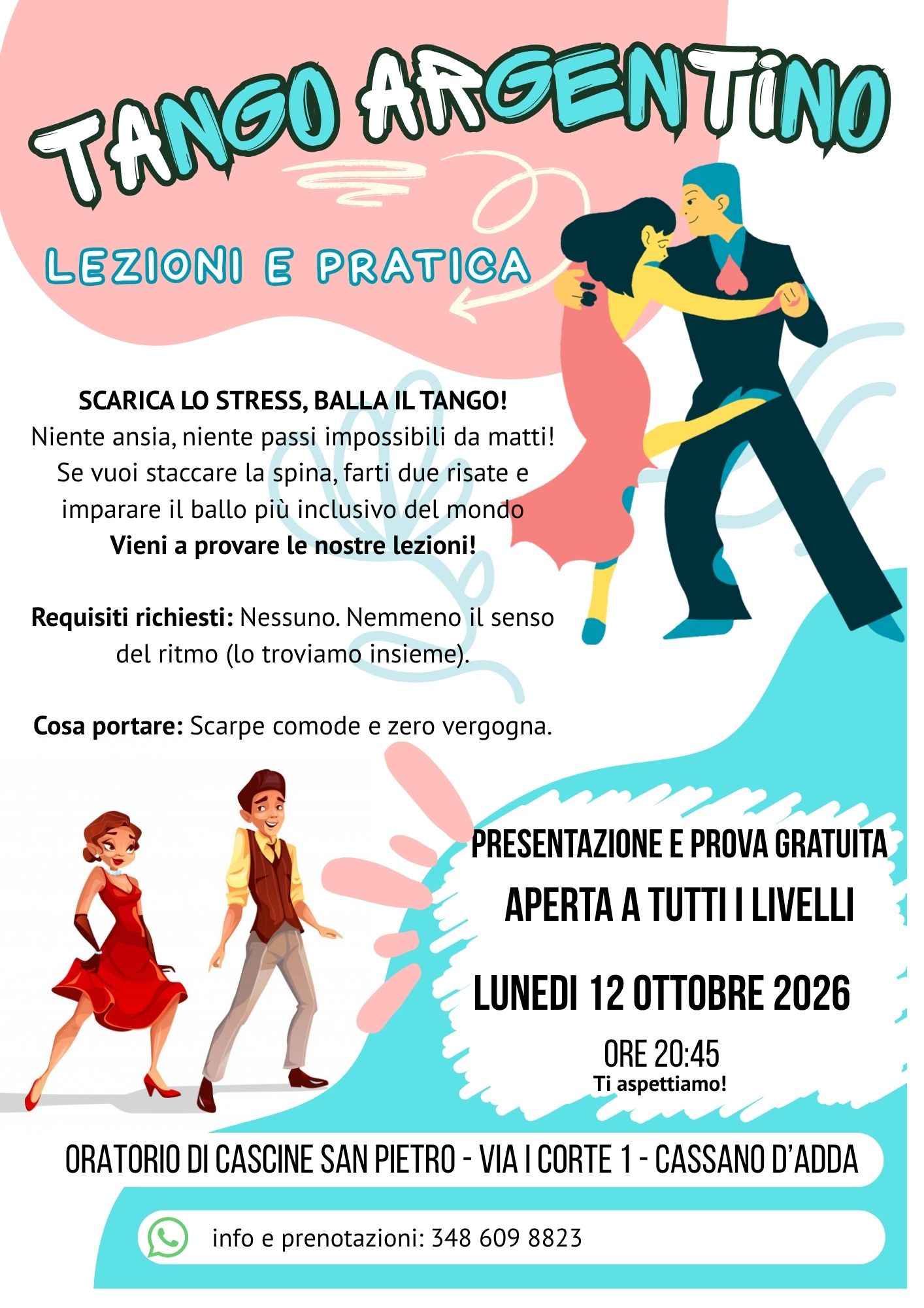 Pratica e lezione per perfezionare i tuoi passi per tutti i livelli