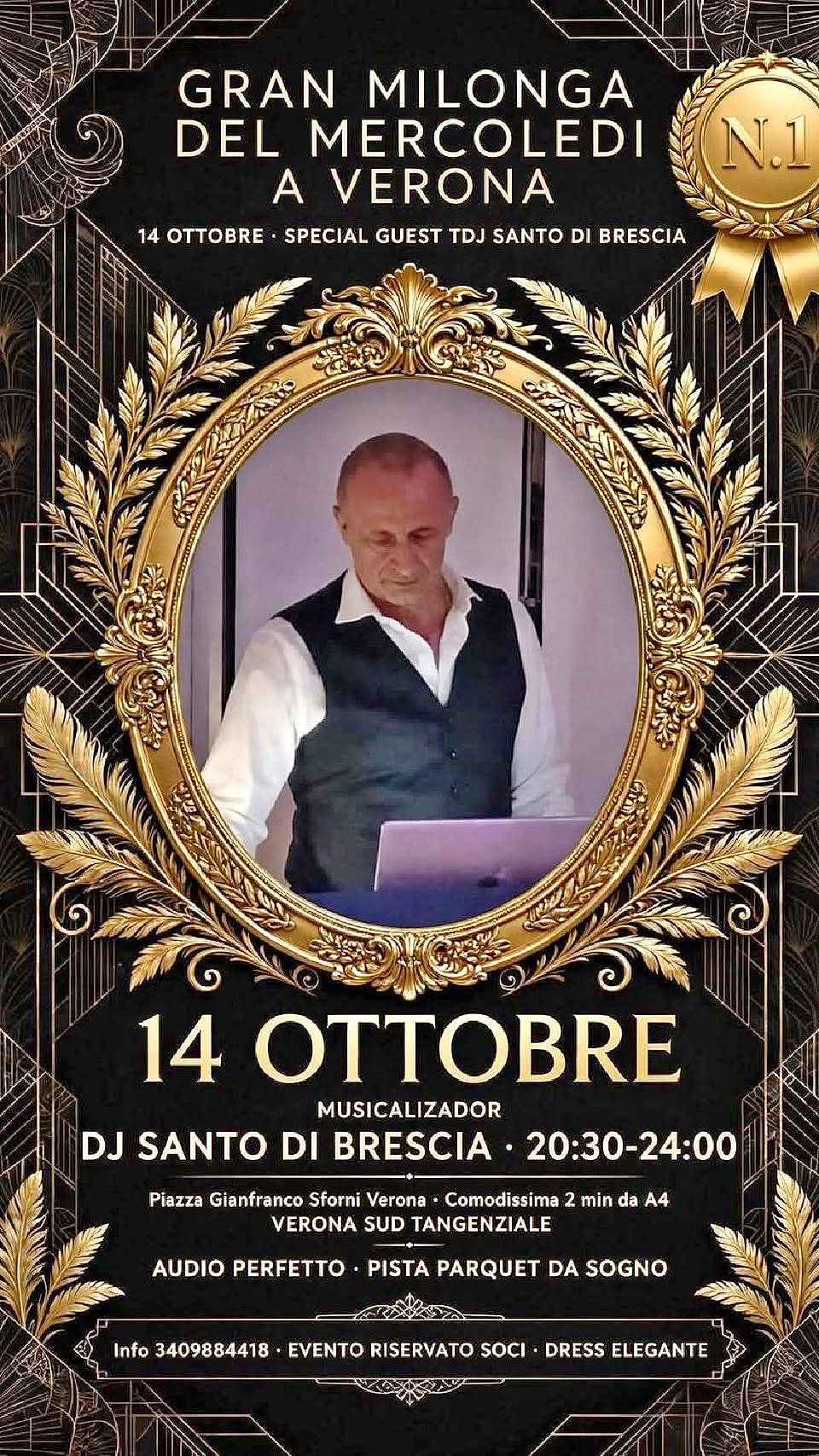 Gran Milonga del mercoledì a Verona Tdj Santo di Brescia Noche De Tango