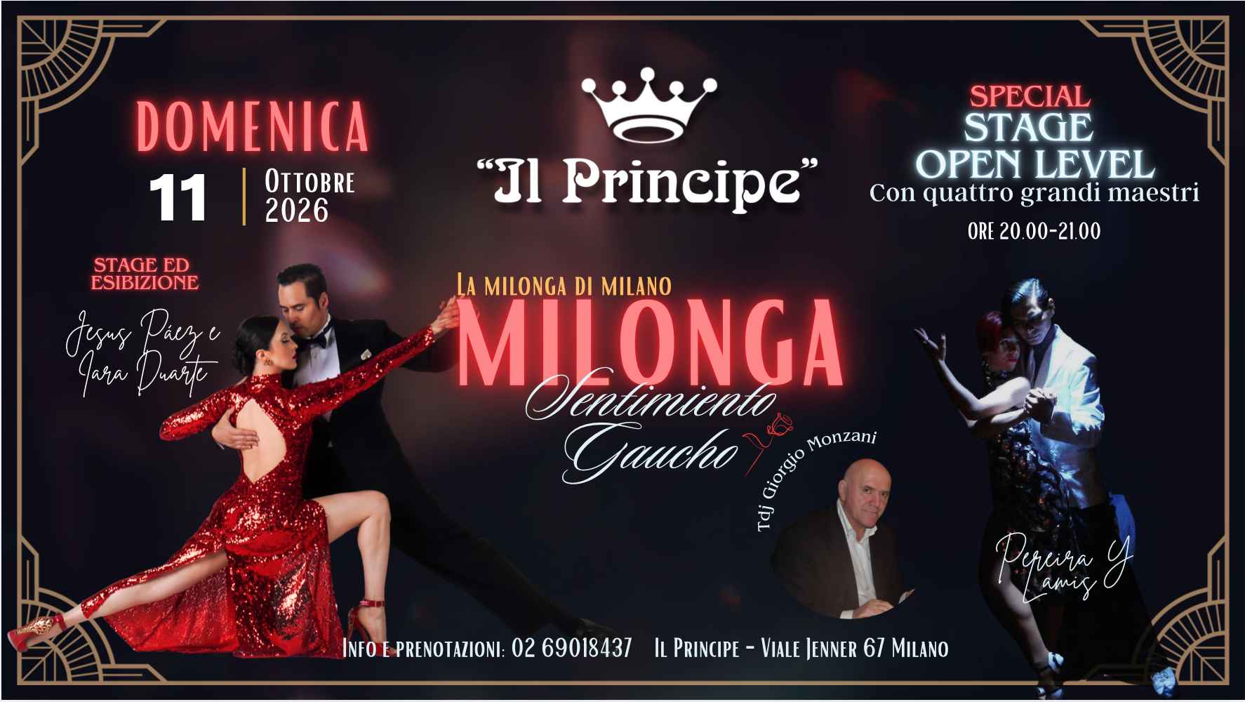 Il Principe - Milonga Sentimiento Gaucho - Speciale - Jesus Páez e Iara Duarte - Stage Ed Esibizione
