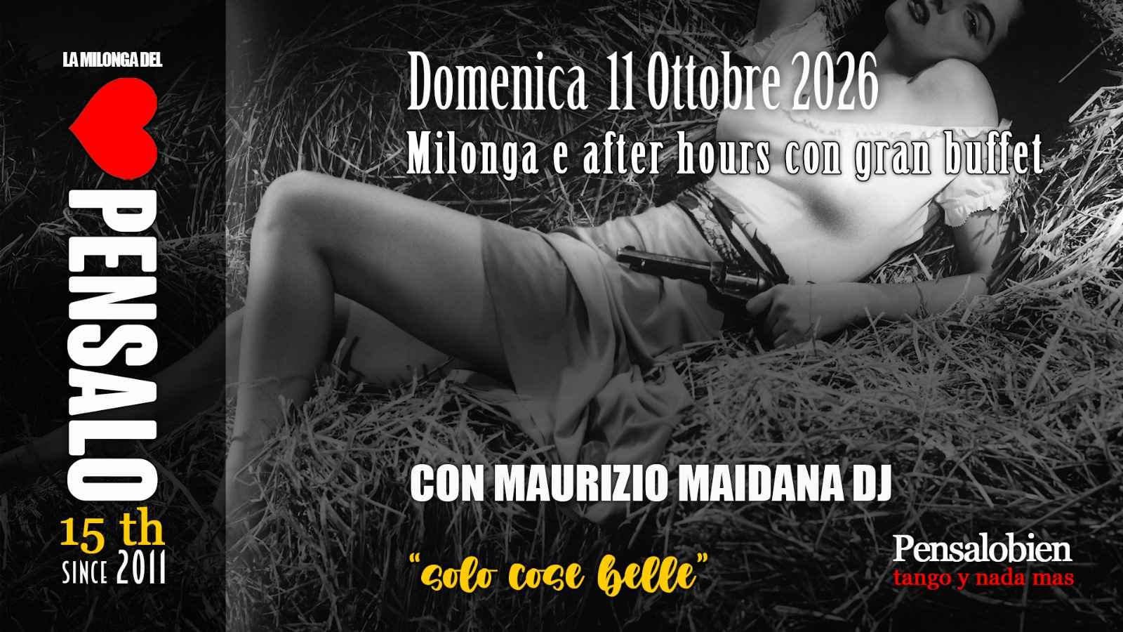 Domenica 11 Ottobre dalle 18:00! Pensalo con cena a buffet