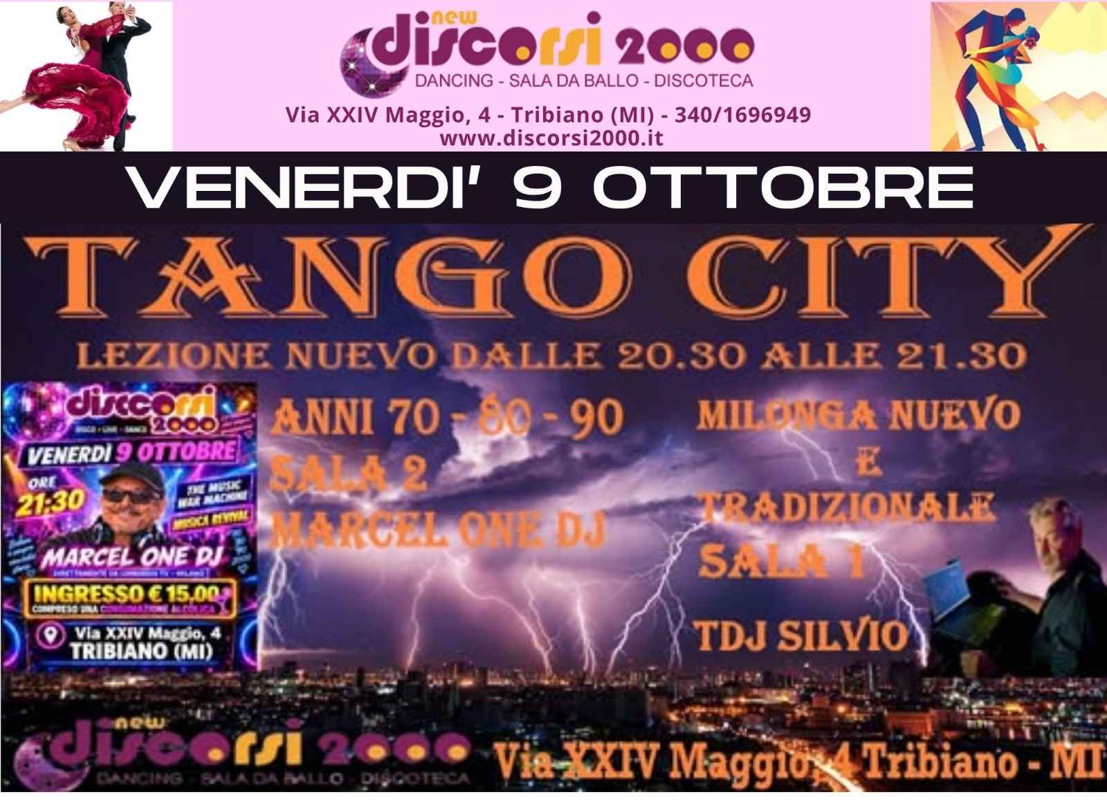 Tango City – Lezione + Milonga | Tribiano (Mi) – 9 ottobre 2026