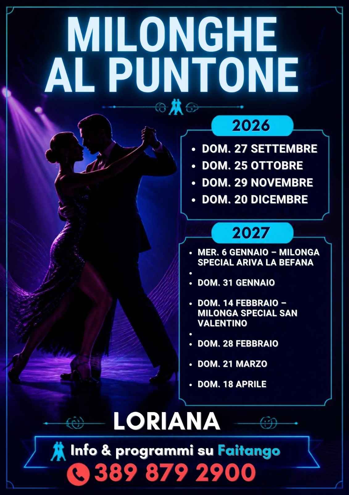 Milonga Pomeridiana al Puntone - Arriva La Befana