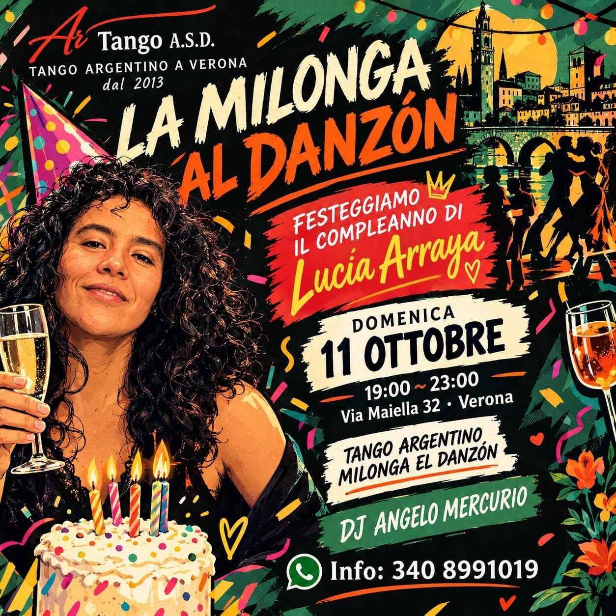 Milonga al Danzon con Artango ! Angelo Mercurio Tdj! Cumple di Lucia!