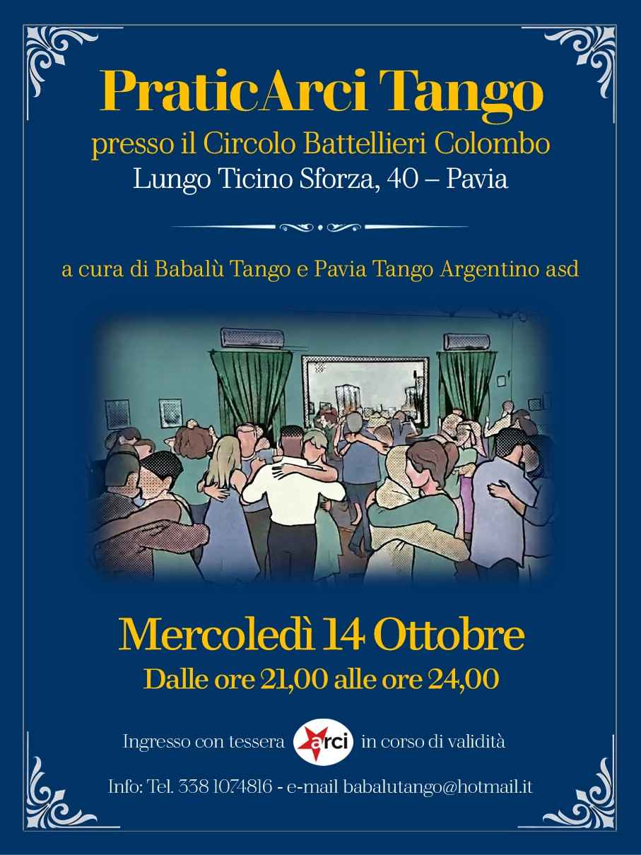 Praticarci Tango del mercoledì alla Battellieri Colombo !