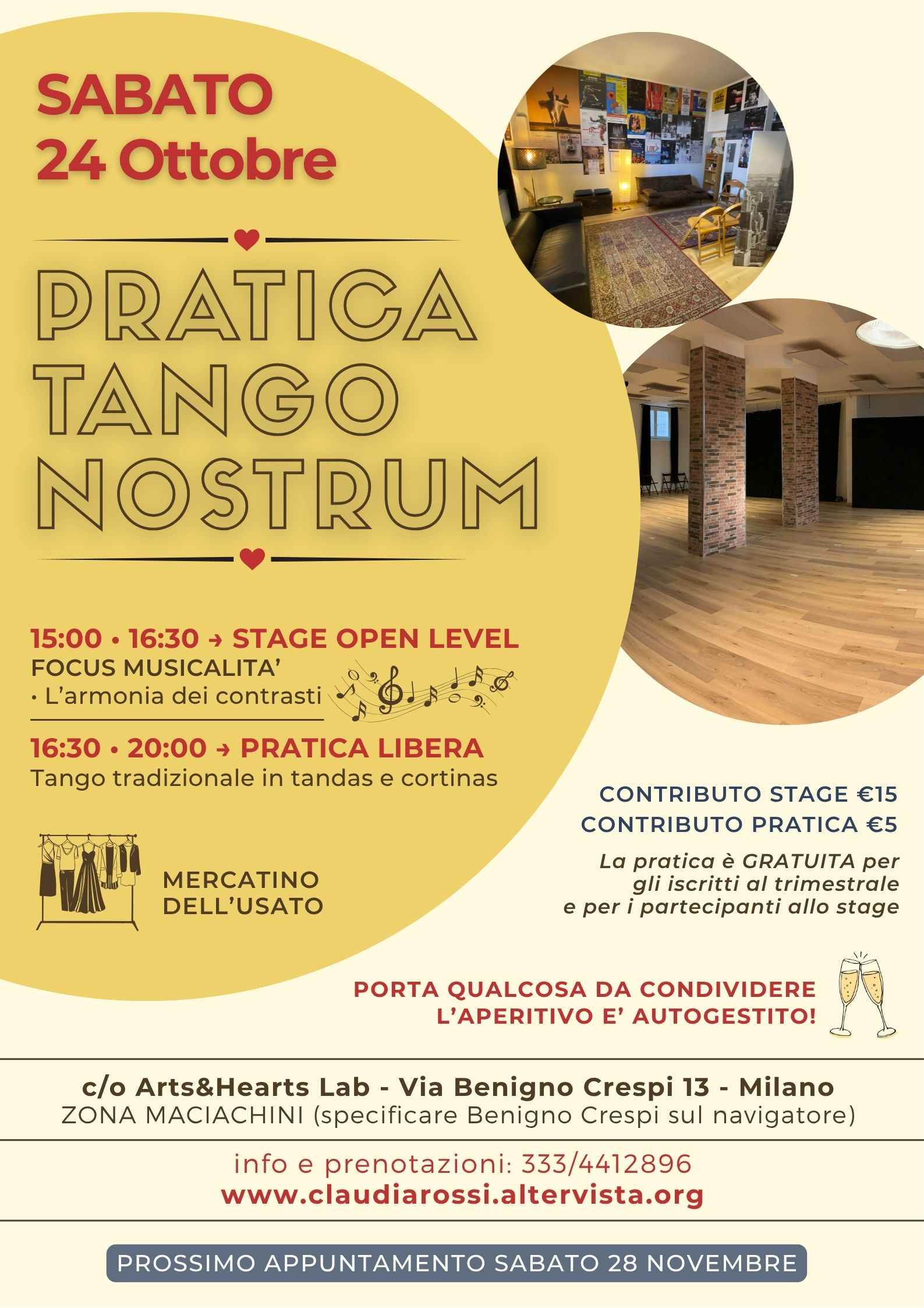 Pratica Tango Nostrum + Stage Musicalità