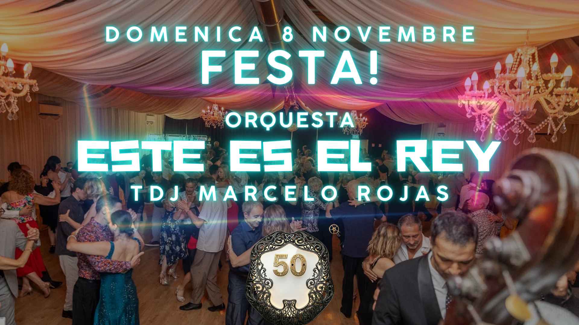 Milonga La Rotonda! Grande festa! Orquesta Este Es El Rey! Tdj Marcelo Rojas! Torta per tutti!