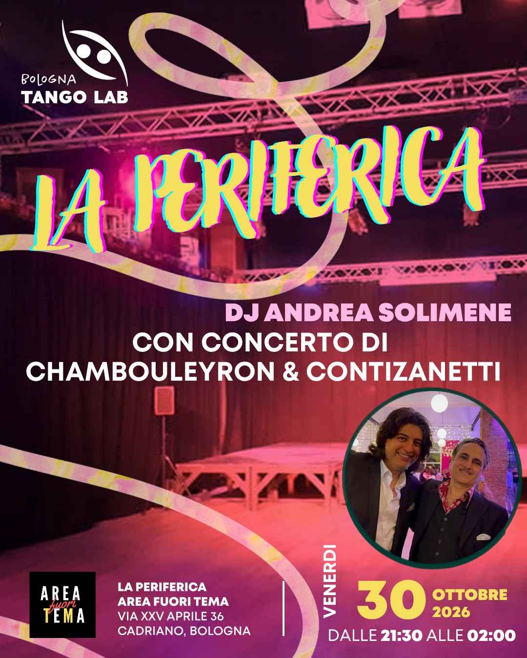 Milonga "la Periferica" + Concerto con il Duo "brian Chambouleyron e Eduardo Contizanetti "