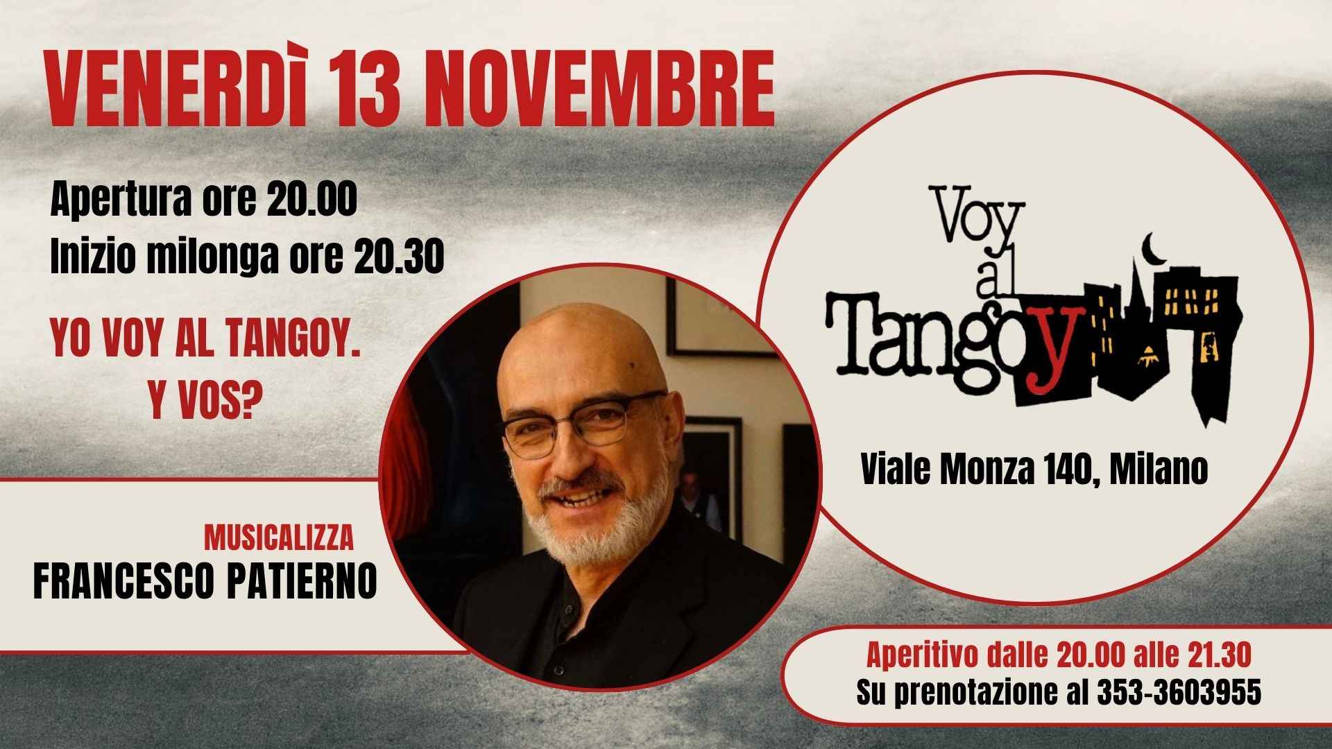 Voy al tangoy - La Milonga del Venerdì - Tdj Francesco Patierno