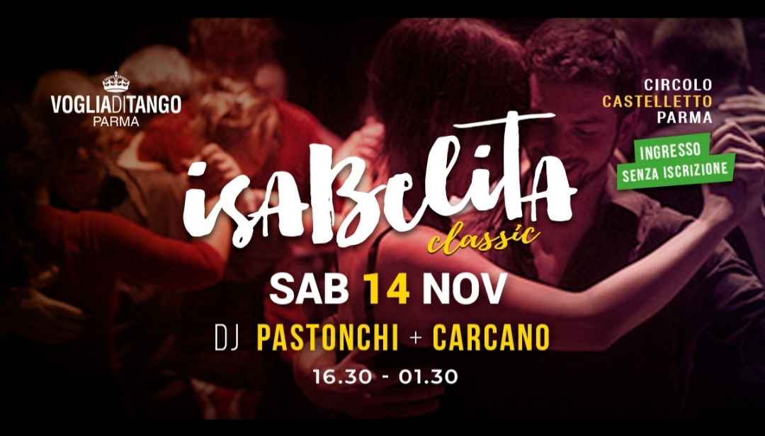Isabelita Milonga dalle 16.30 alle 1.30 Tdj Pietro Greco + Domenico Lambiase