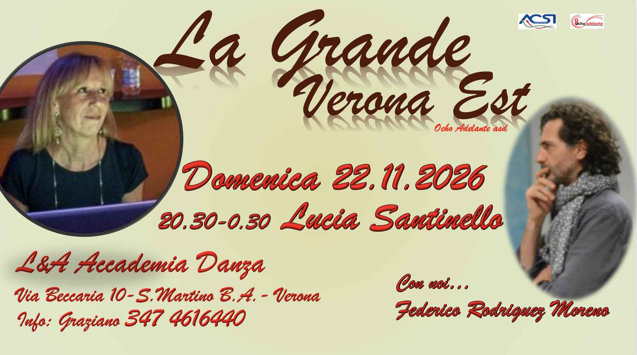 La Grande Verona Est, con Lucia Santinello presso L&a Danza - Ospite Federico Rodriguez Moreno
