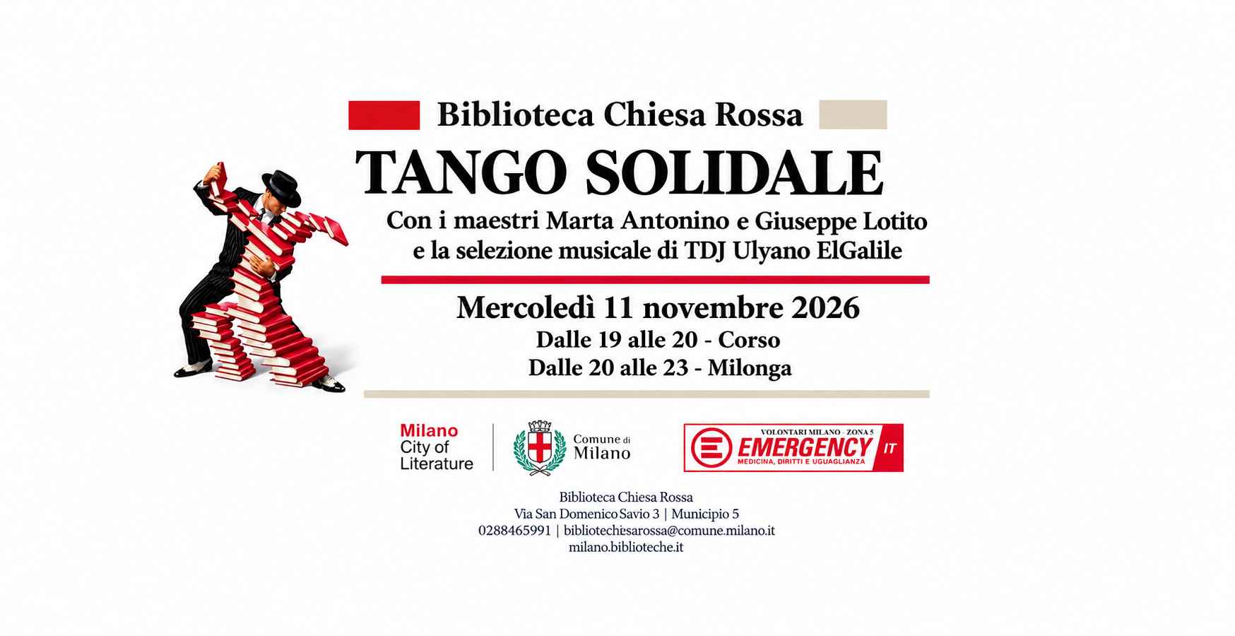 Tango Solidale @ Biblioteca Chiesa Rossa Milano