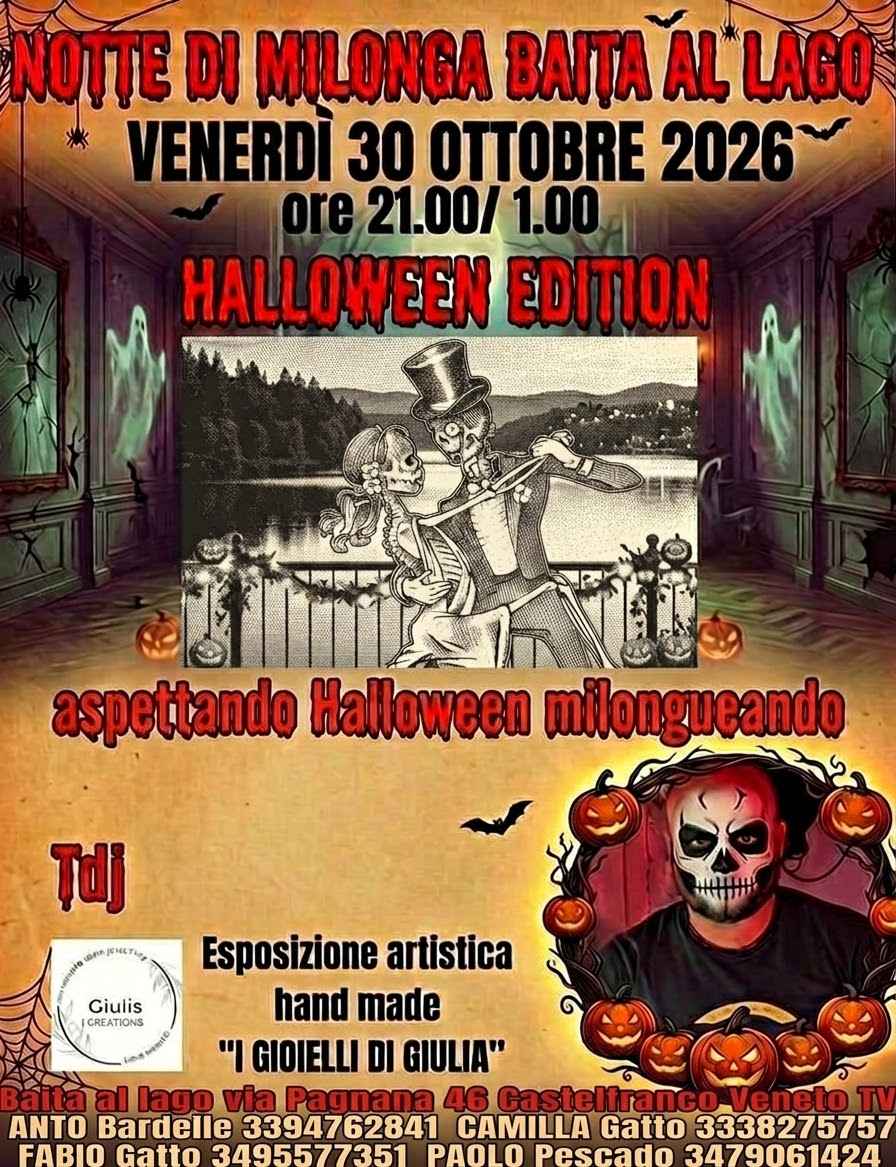 Milonga Baita al Lago: Notte di Halloween a ritmo di Tango con Tdj Maurillo