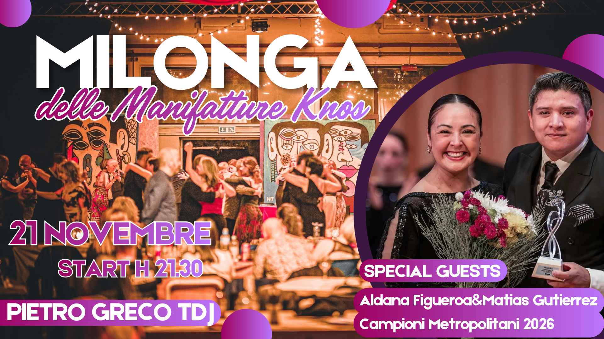 Novembre 2026 - Milonga alle Manifatture Knos di Lecce