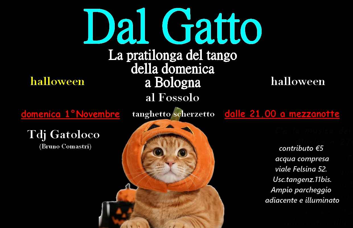 Dal Gatto, la Pratilonga di. Halloween. Tdj Gatoloco