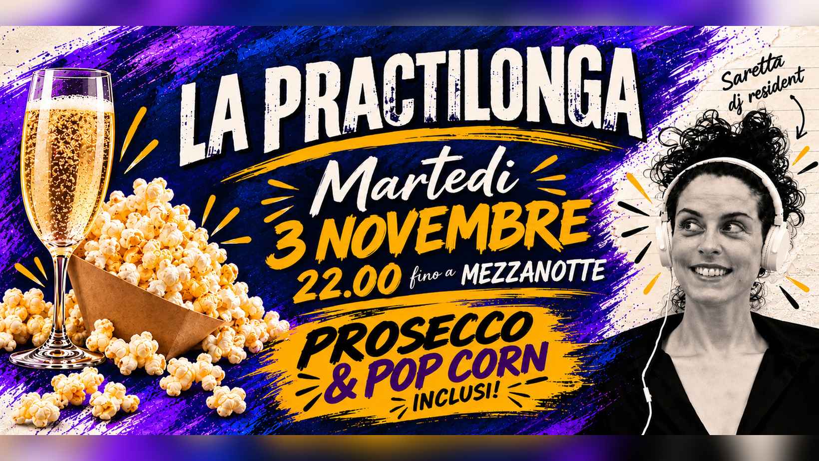 La Practilonga special Prosecco & Popcorn