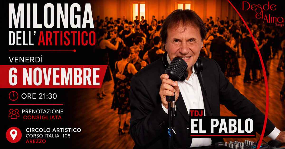 La Milonga dell'artistico con Tdj El Pablo